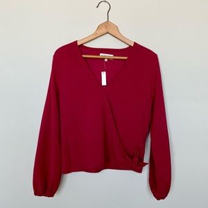 Madewell Texture & Thread wrap top